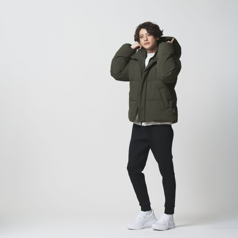 ティゴラ メンズ 中綿ジャケット アルミ蓄熱パデッドボリュームフード