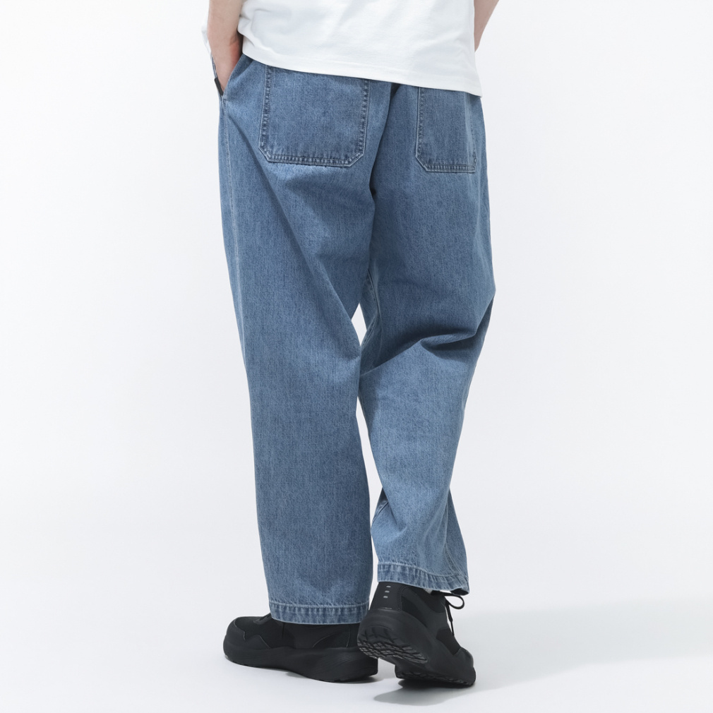 ティゴラ メンズ ロングパンツ デニムワイドパンツ CORDURA(R)使用 TR