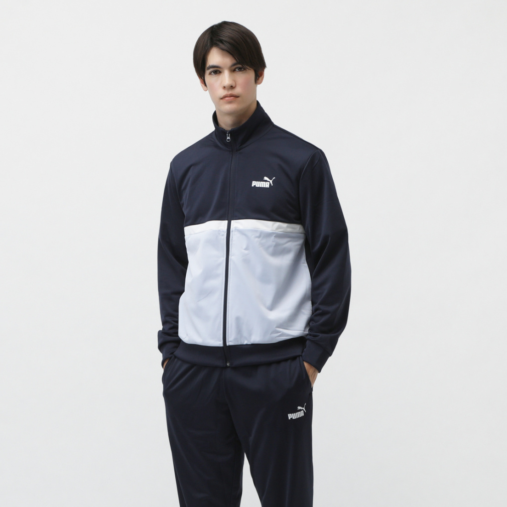 プーマ メンズ ジャージ 上下セット ポリ カラーブロックスーツ 687659