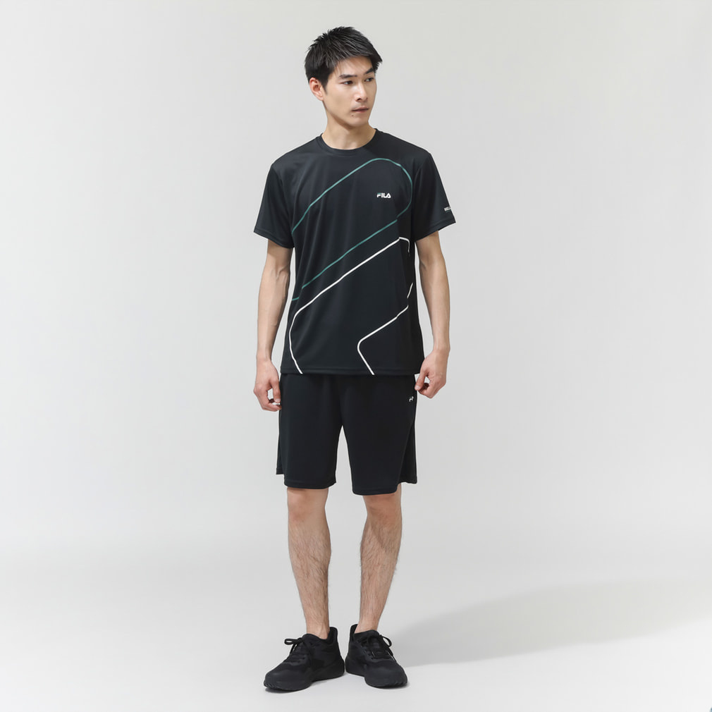 フィラ メンズ 半袖 機能 Tシャツ メンズショートスリーブティーシャツ