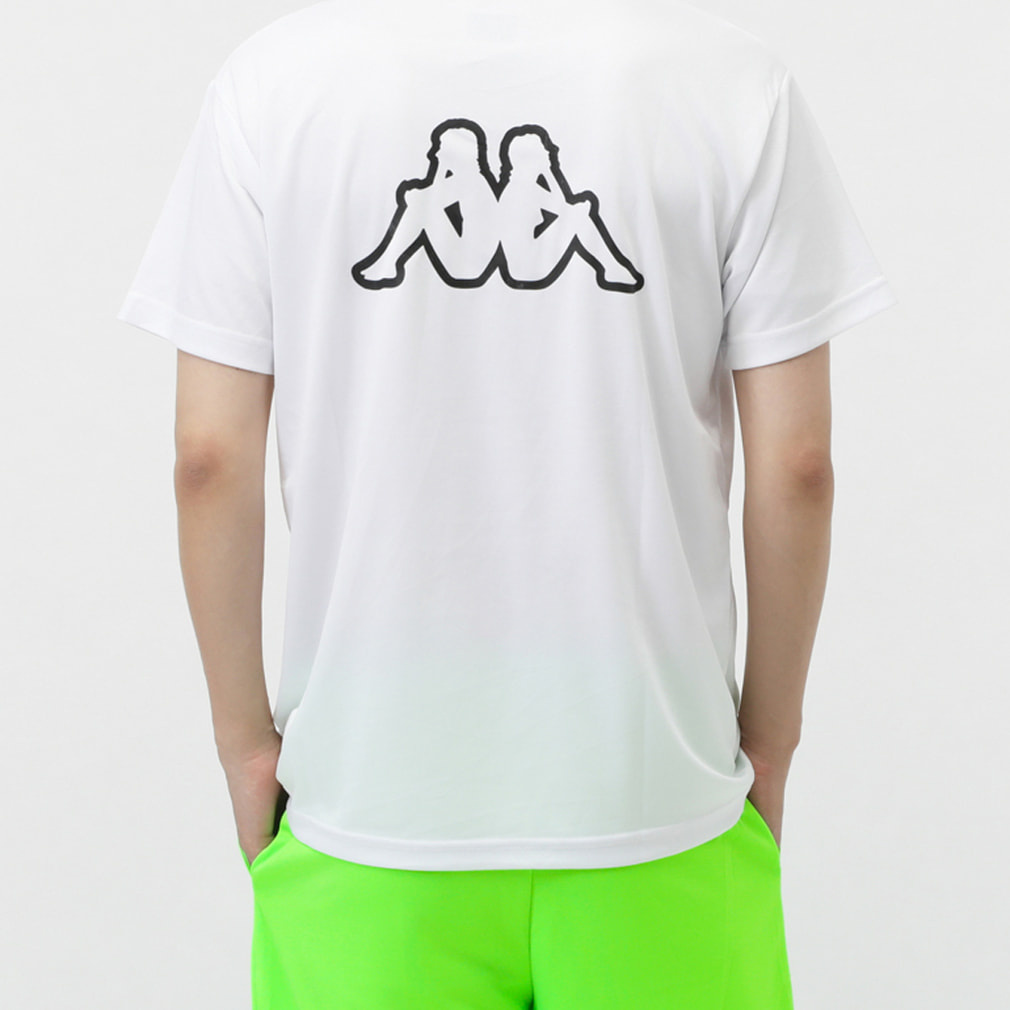 カッパ メンズ 半袖 機能 Tシャツ グラフィック半袖Tシャツ 215-324