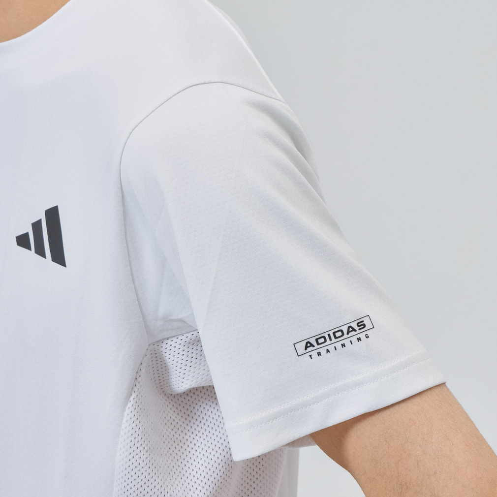 アディダス メンズ 半袖 機能 Tシャツ M TRN バックロゴ S/S Tシャツ