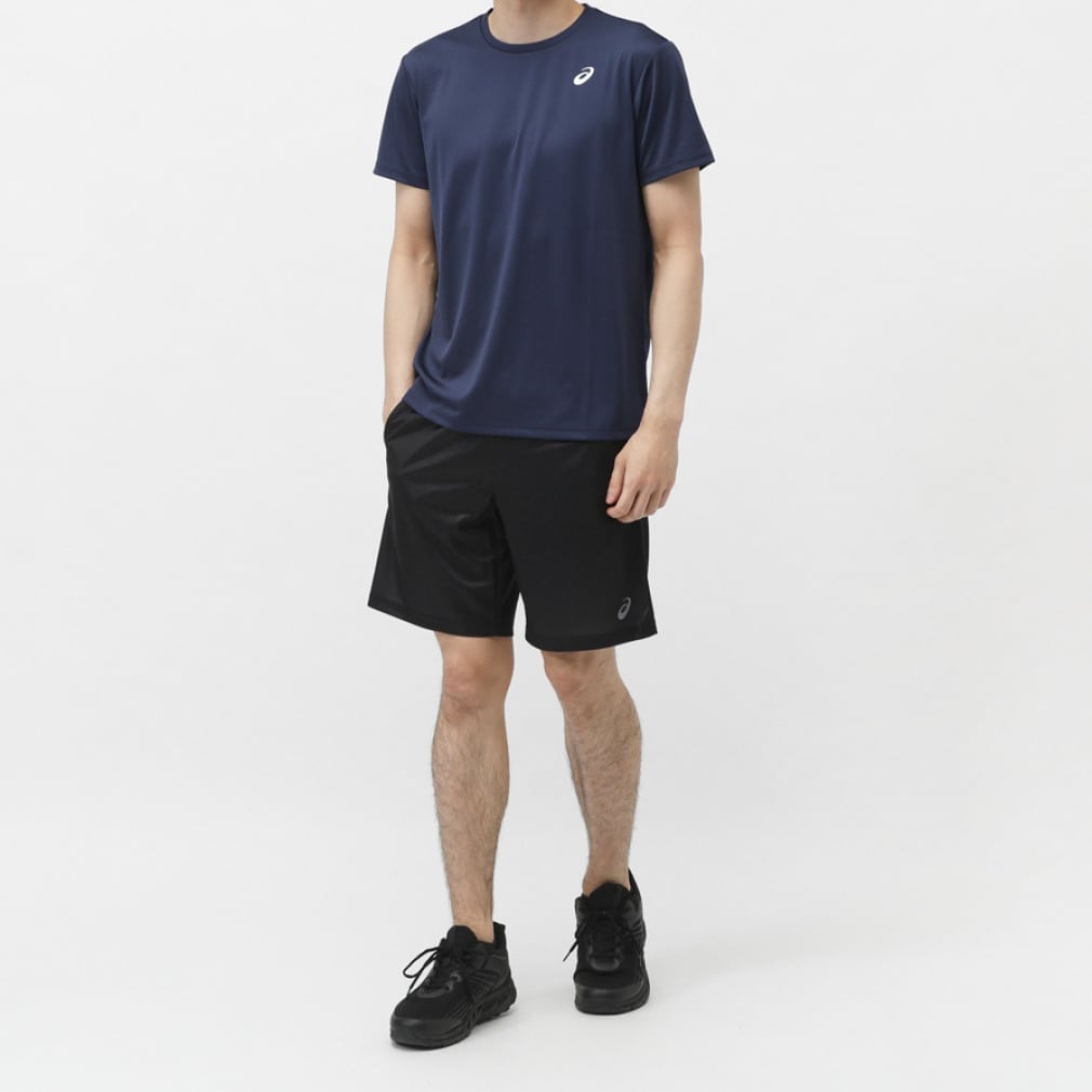 アシックス メンズ 半袖 機能 Tシャツ ドライワンポイント半袖シャツ