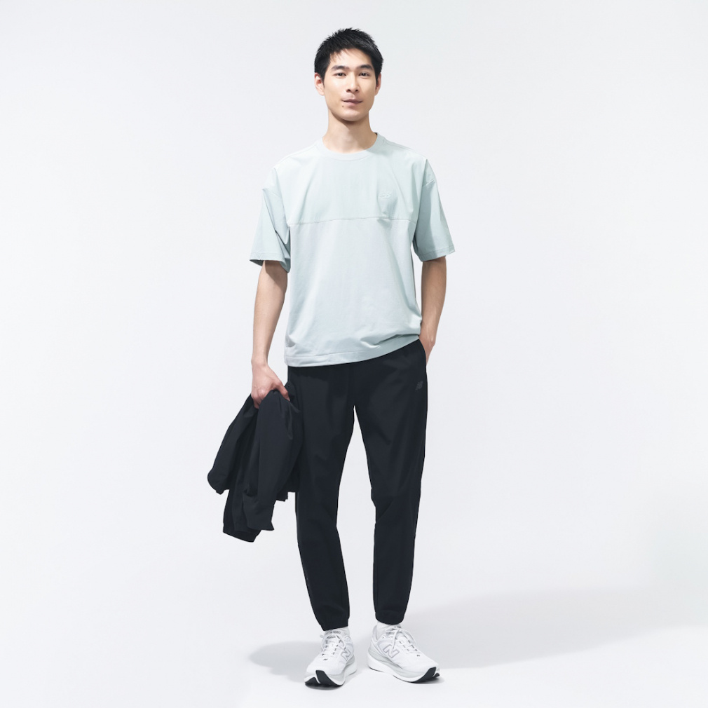 ニューバランス THE CITY メンズ 半袖 機能 Tシャツ ファブリック