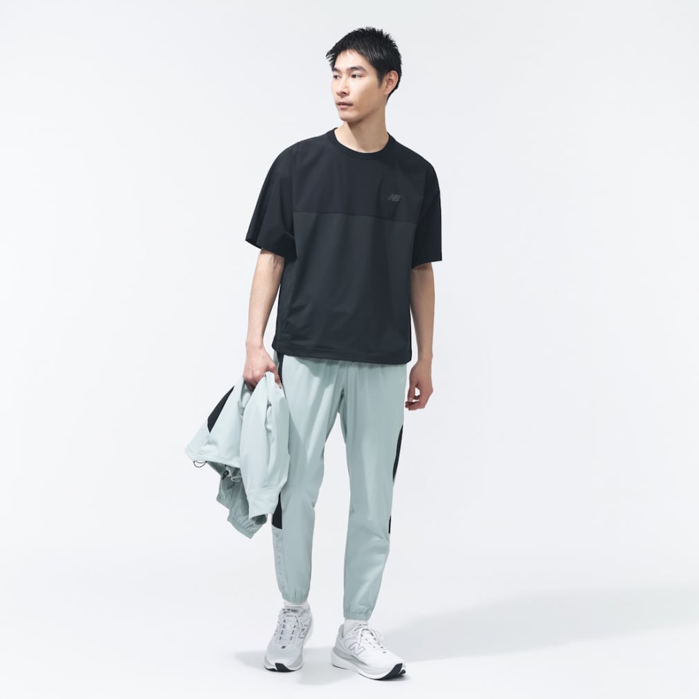 ニューバランス THE CITY メンズ 半袖 機能 Tシャツ ファブリック 
