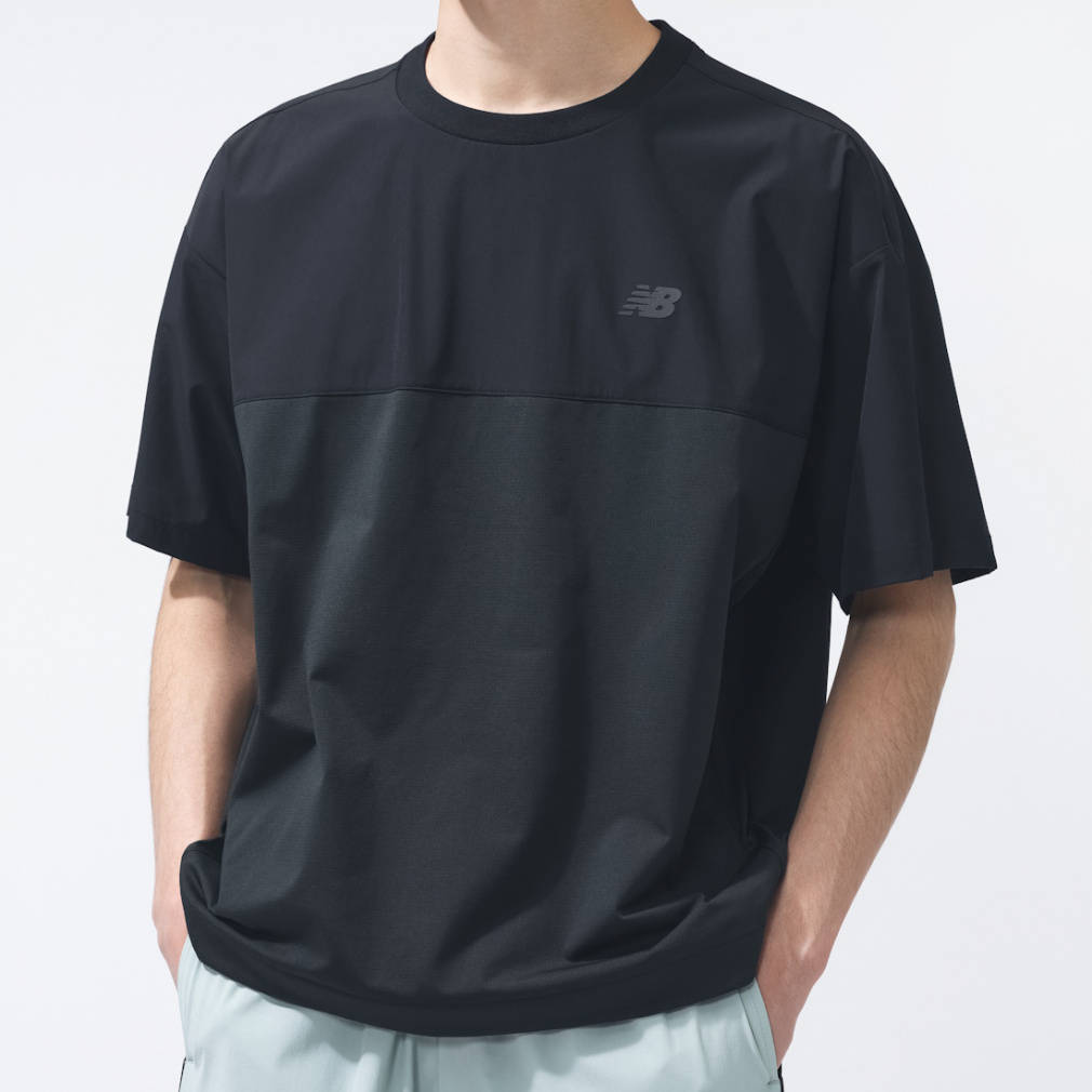 ニューバランス THE CITY メンズ 半袖 機能 Tシャツ ファブリック