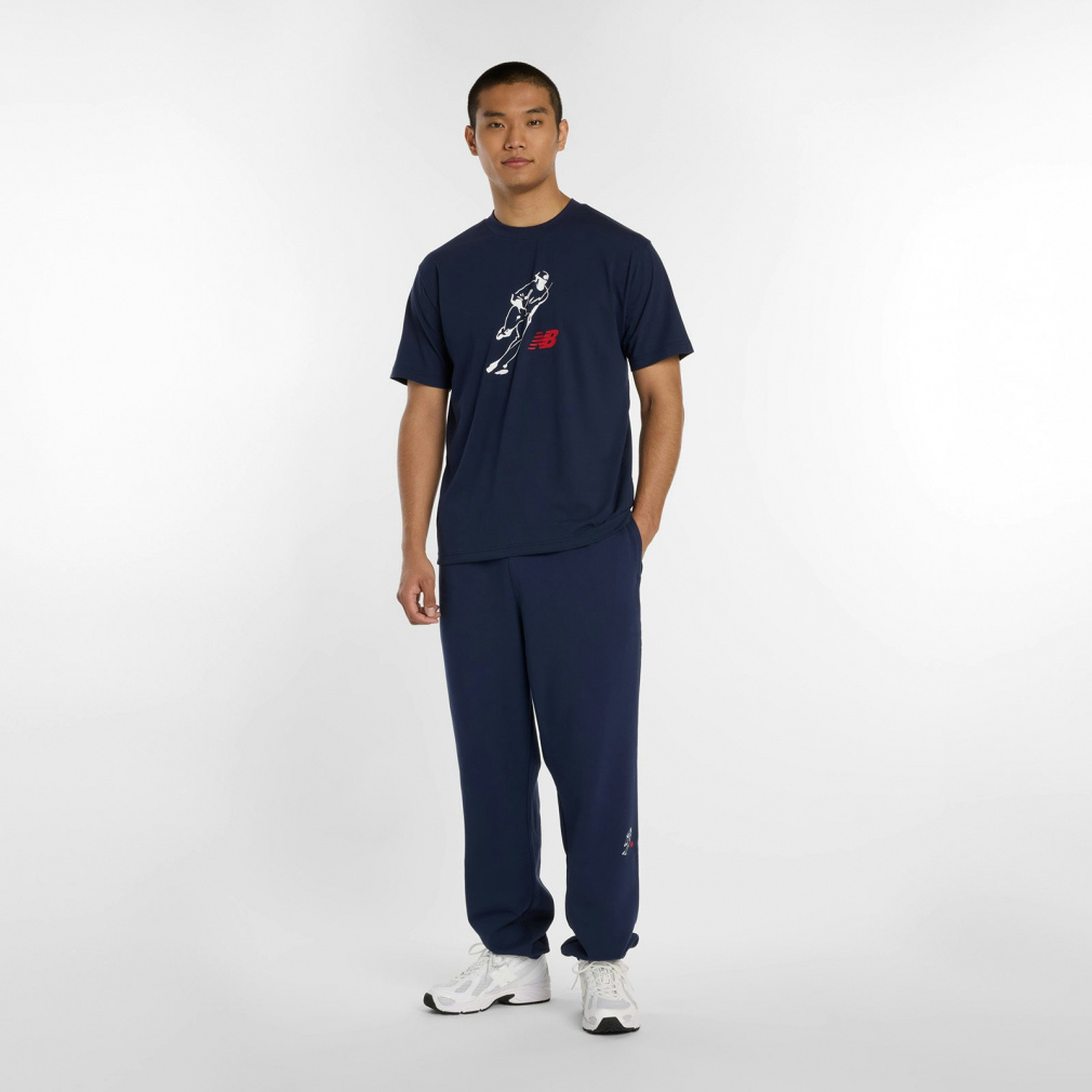 ニューバランス メンズ 半袖 機能 Tシャツ オールウェイズオンロゴ半袖