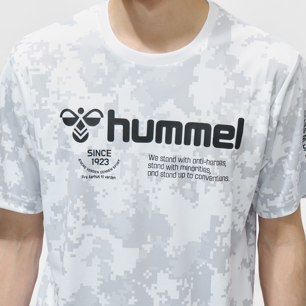 ヒュンメル メンズ 半袖 機能 Tシャツ 遮熱グラフィックTシャツ