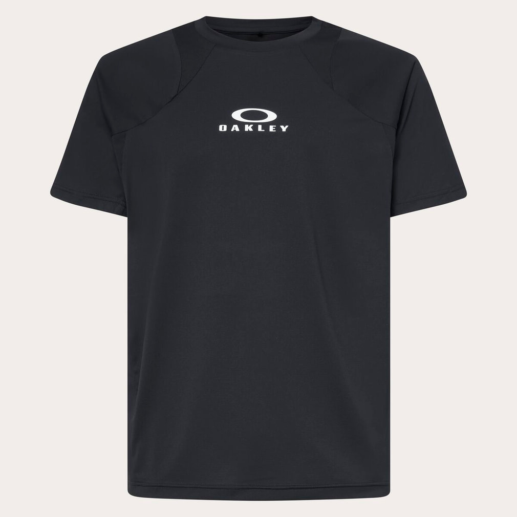 Oakley スポーツ用 Tシャツ L ブラック/ホワイト オークリー メンズ 半袖 機能 Tシャツ ENHANCE SS CREW 16.0 FOA409004