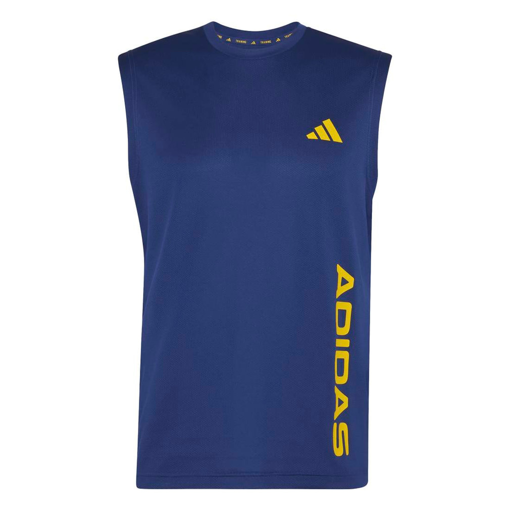 バレー　国体　ノースリーブ アディダス メンズ 機能 シャツ トレーニング用ノースリーブTシャツ