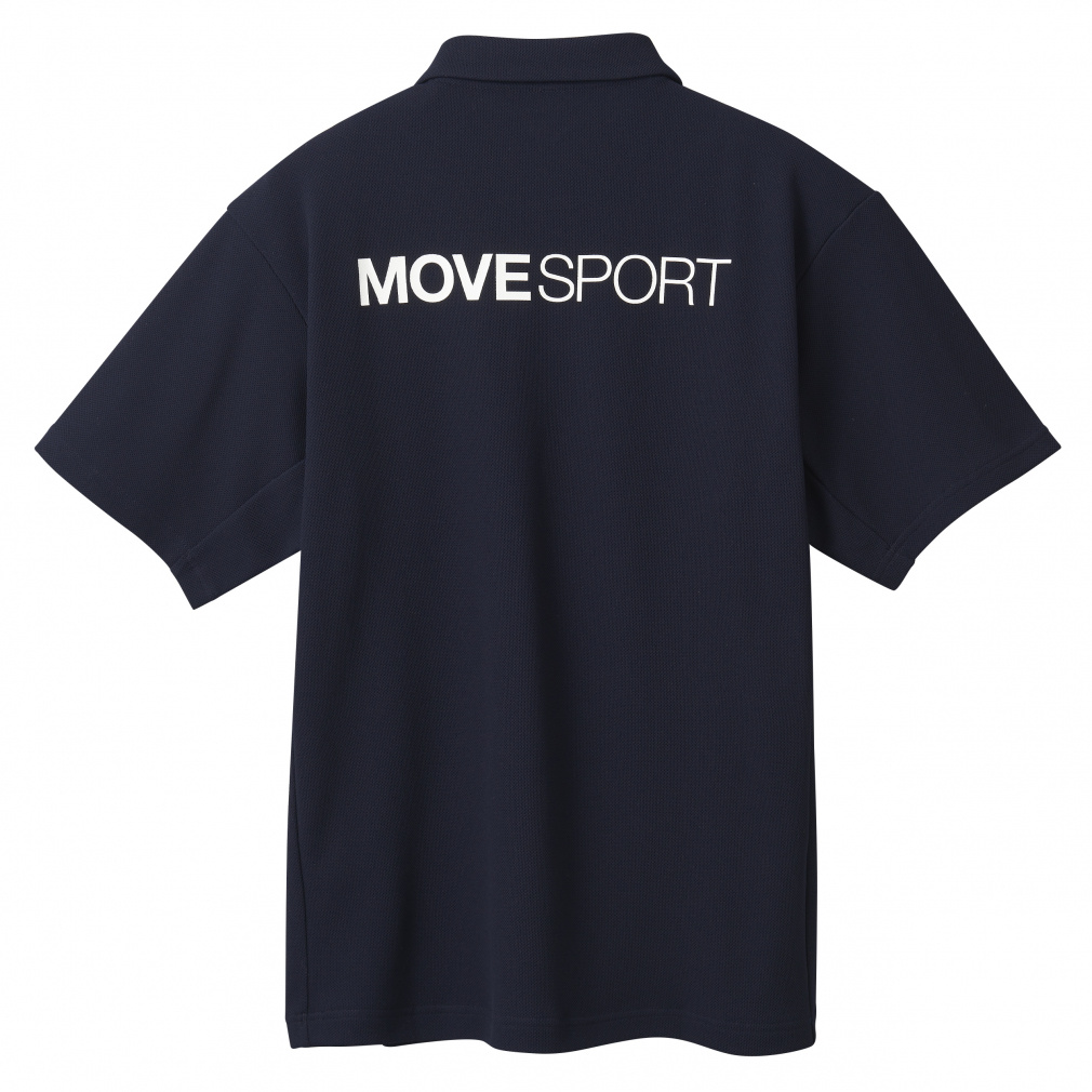 デサント メンズ 半袖 機能 ポロシャツ SUNSCREEN 鬼鹿の子 バックロゴ