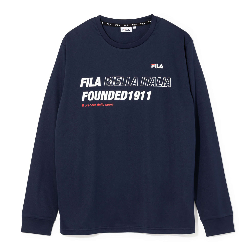フィラ メンズ 長袖 機能 Tシャツ 機能Tシャツ FM25FP825 スポーツ