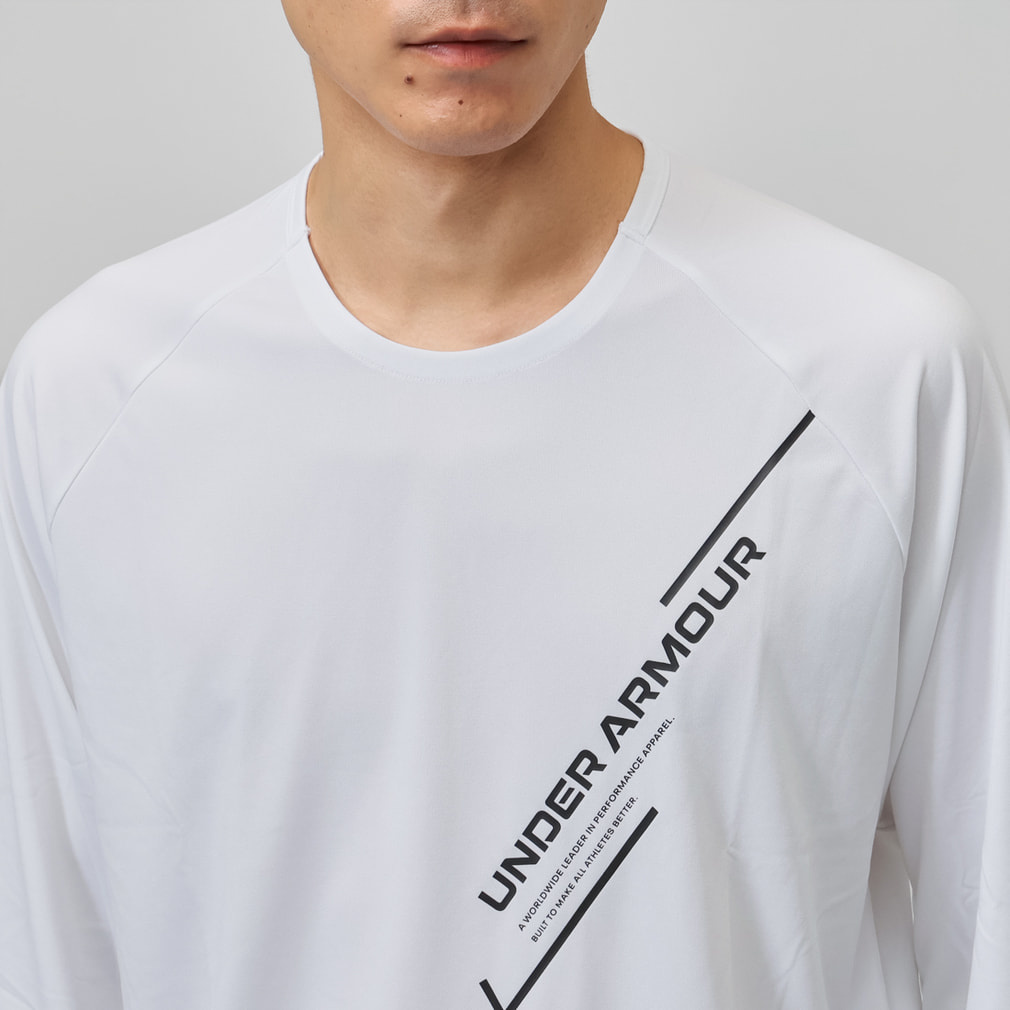 アンダーアーマー メンズ 長袖 機能 Tシャツ UAテック ロゴ