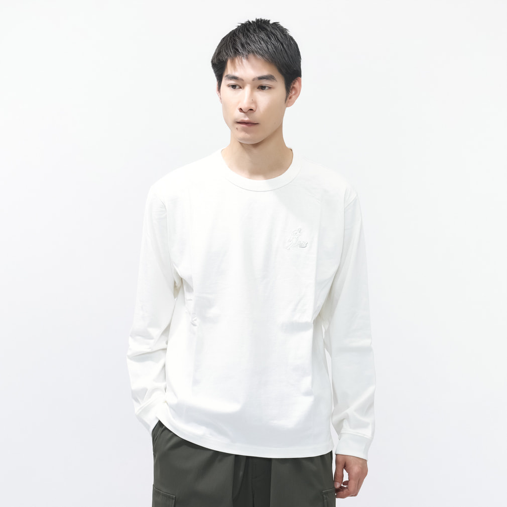 ニューバランス メンズ 長袖 機能 Tシャツ ヘビーオンス長袖Tシャツ