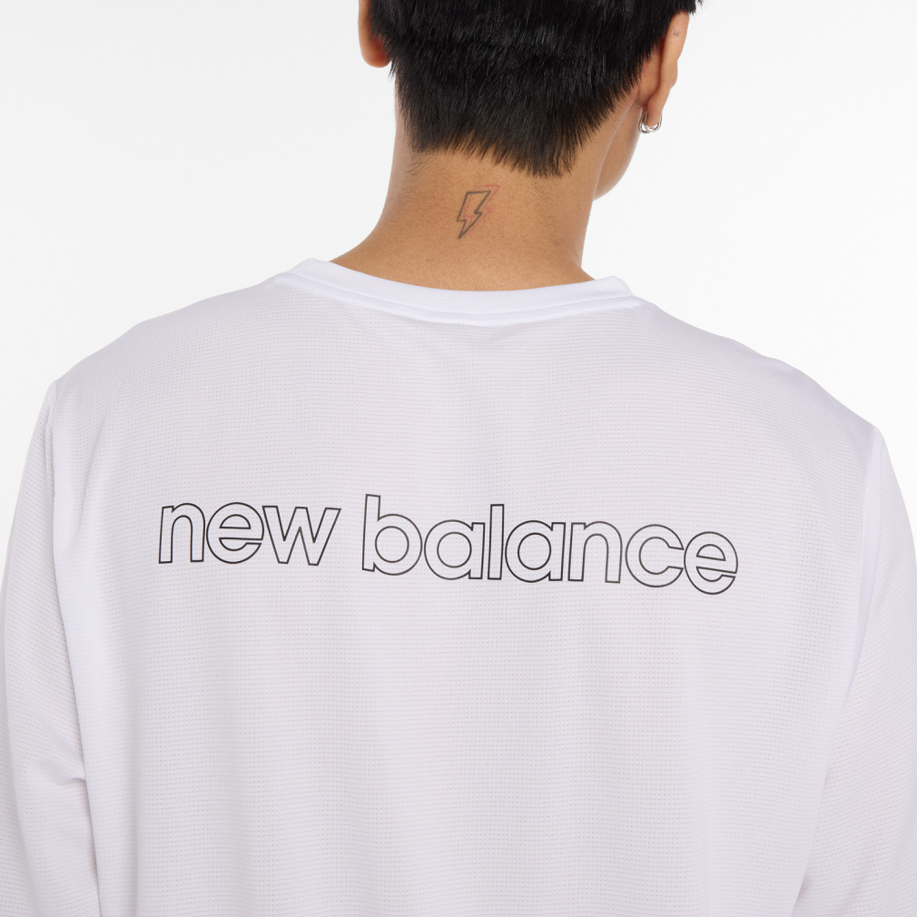 ニューバランス メンズ 長袖 機能 Tシャツ Long Sleeve Sport Linear