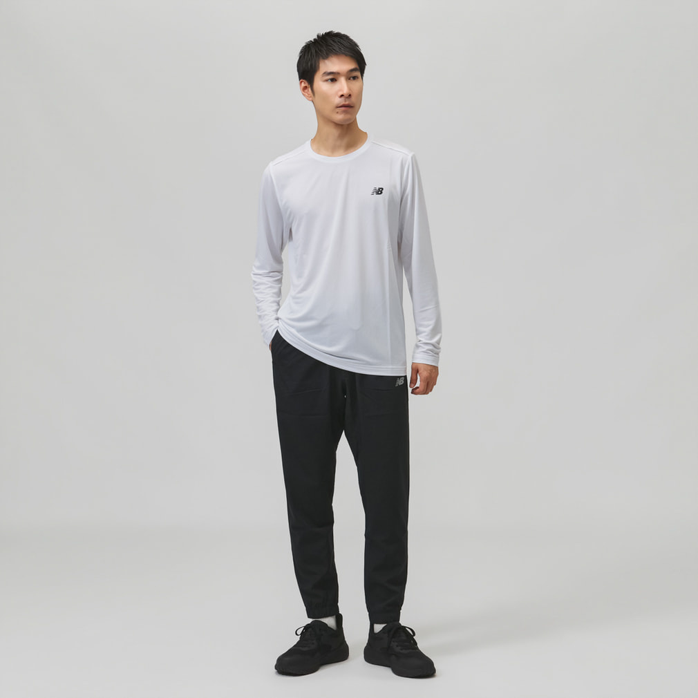 ニューバランス メンズ 長袖 機能 Tシャツ Linear Long Sleeve Sport