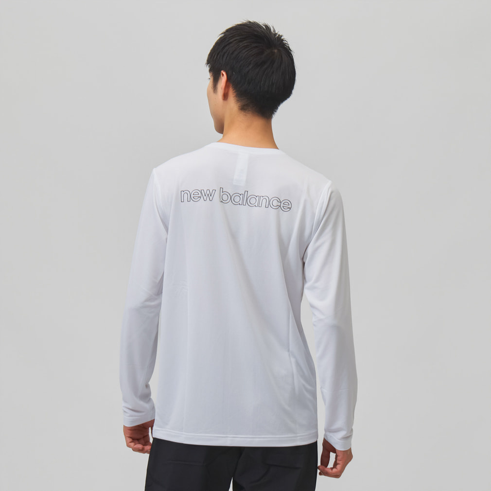 ニューバランス メンズ 長袖 機能 Tシャツ Linear Long Sleeve Sport