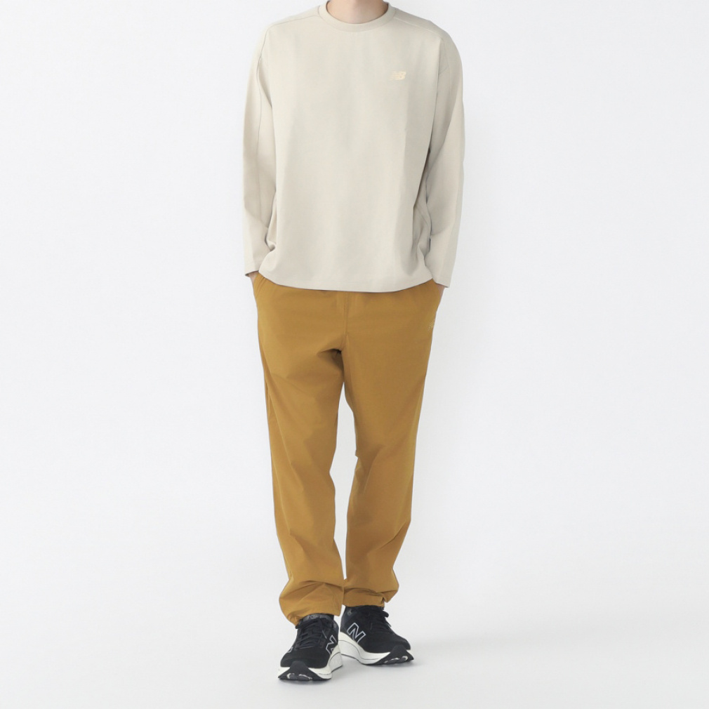 ニューバランス THE CITY メンズ 半袖 機能 Tシャツ ウーブンロング