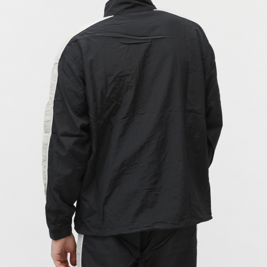 ニューエラ メンズ ウインドジャケット PA NYLON TJK SIDE STRIPE BLK