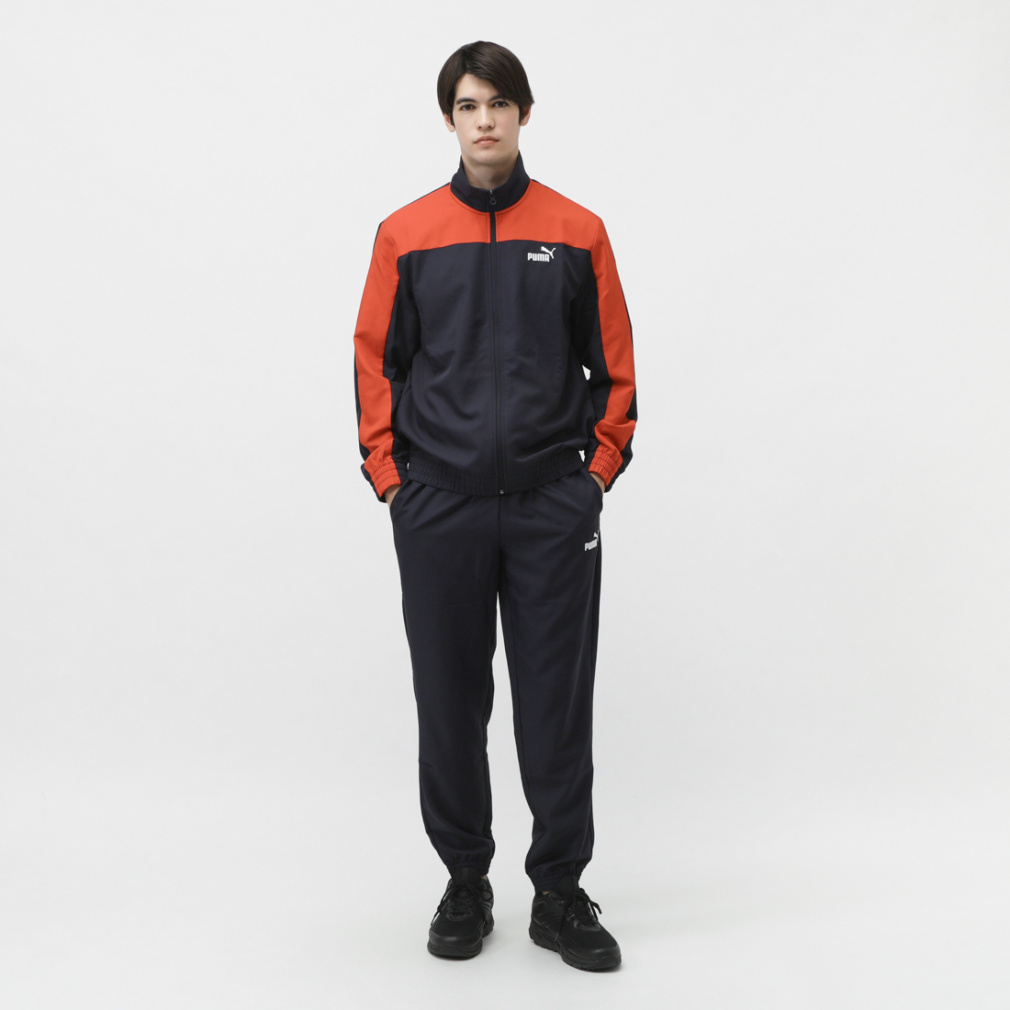 プーマ メンズ ウインド 上下セット ウーブン カラーブロック トラック