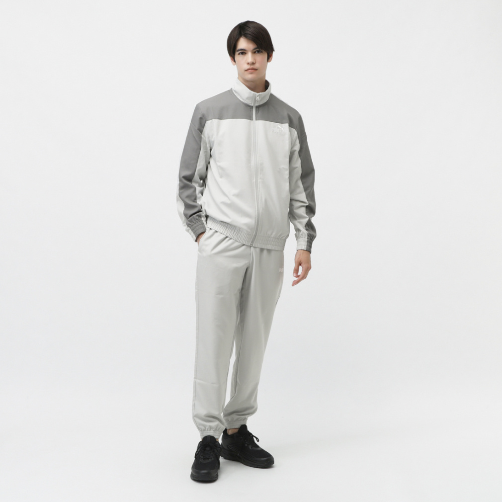 プーマ メンズ ウインド 上下セット ウーブン カラーブロック トラック