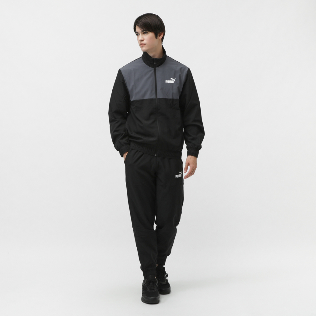 プーマ メンズ ウインド 上下セット ウーブン カラーブロック スーツ