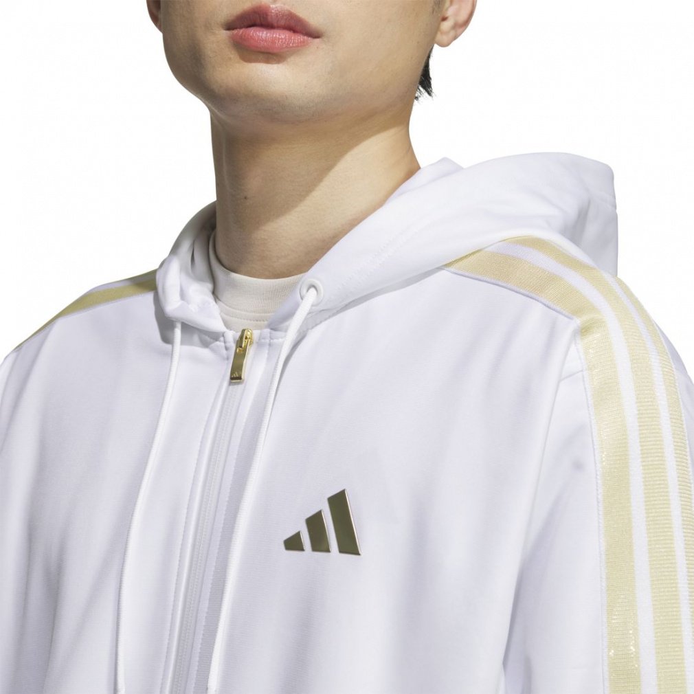 アディダス メンズ ニットジャケット Staygold ルーズフィット フード