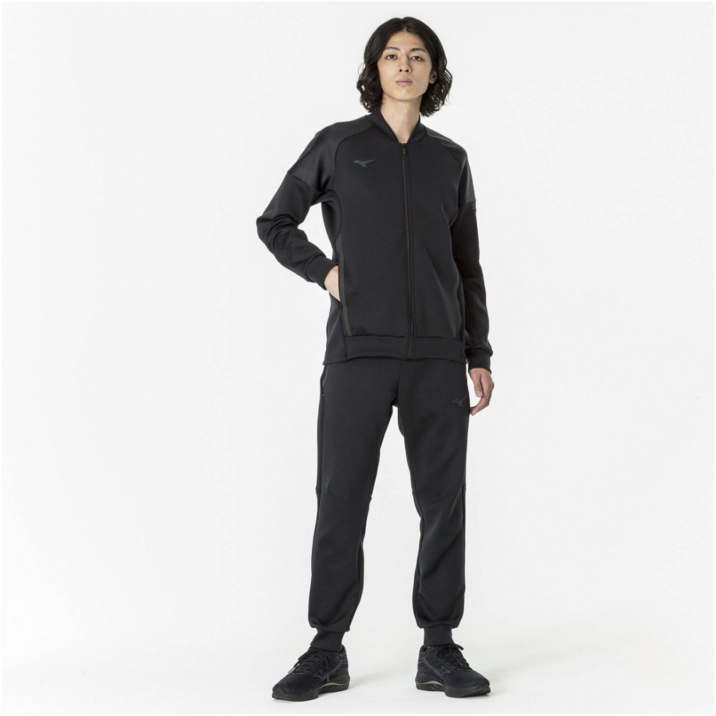 ミズノ メンズ ニットジャケット ストレッチ スウェット ジャケット