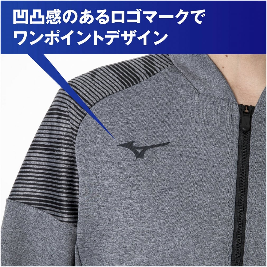 ミズノ メンズ ニットジャケット ストレッチ スウェット ジャケット