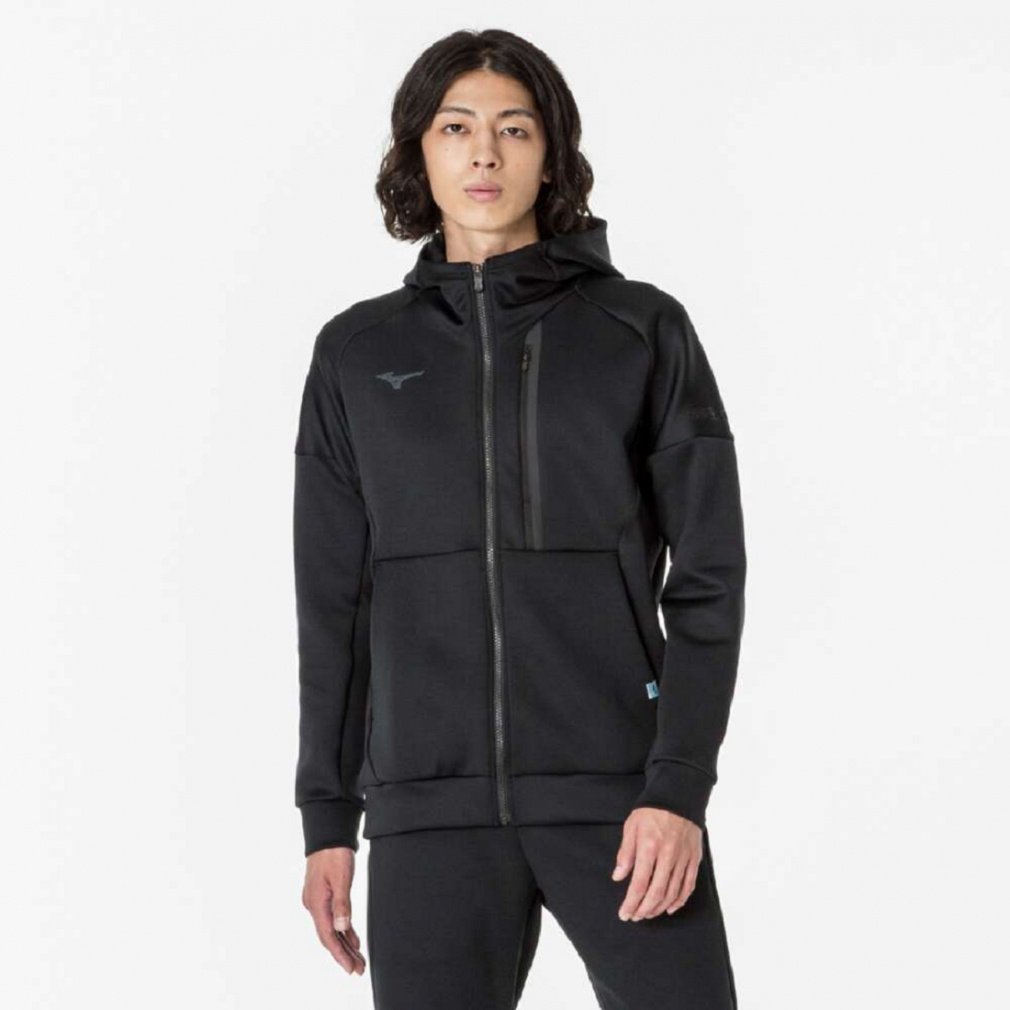 ミズノ メンズ ニットジャケット ストレッチスウェットフーディ