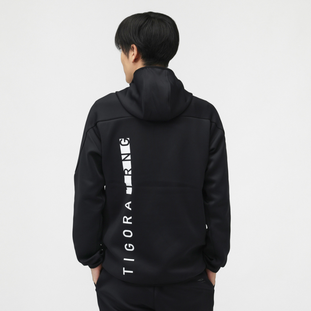 ティゴラ メンズ ニットジャケット ストレッチテックスウェットジップ