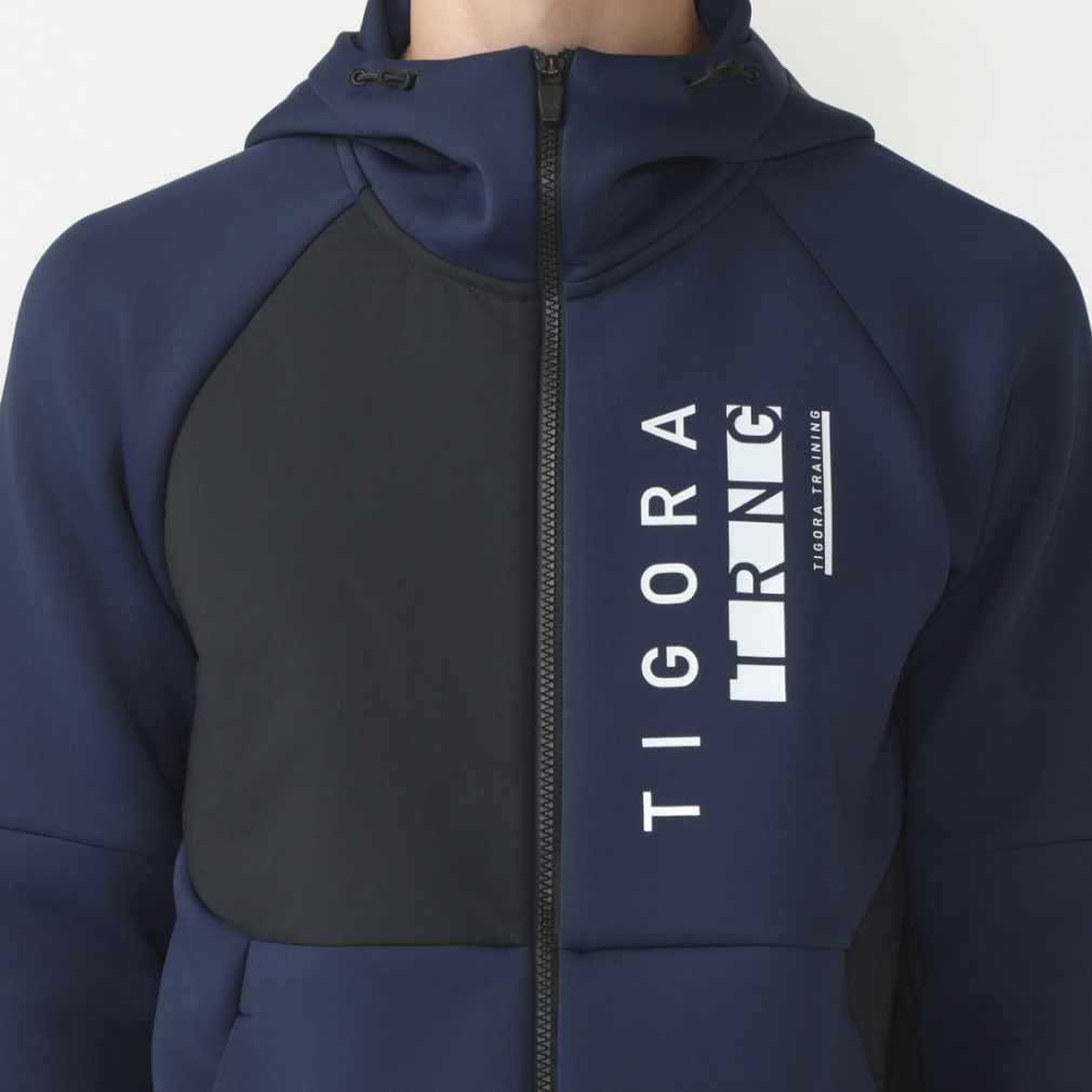 ティゴラ メンズ ハイブリッドニットジャケット TR-9A1604TJ-B