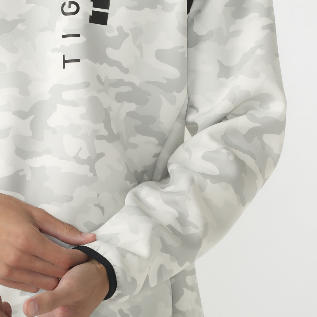 ティゴラ メンズ ニットジャケット ハイブリットニットパーカー TR