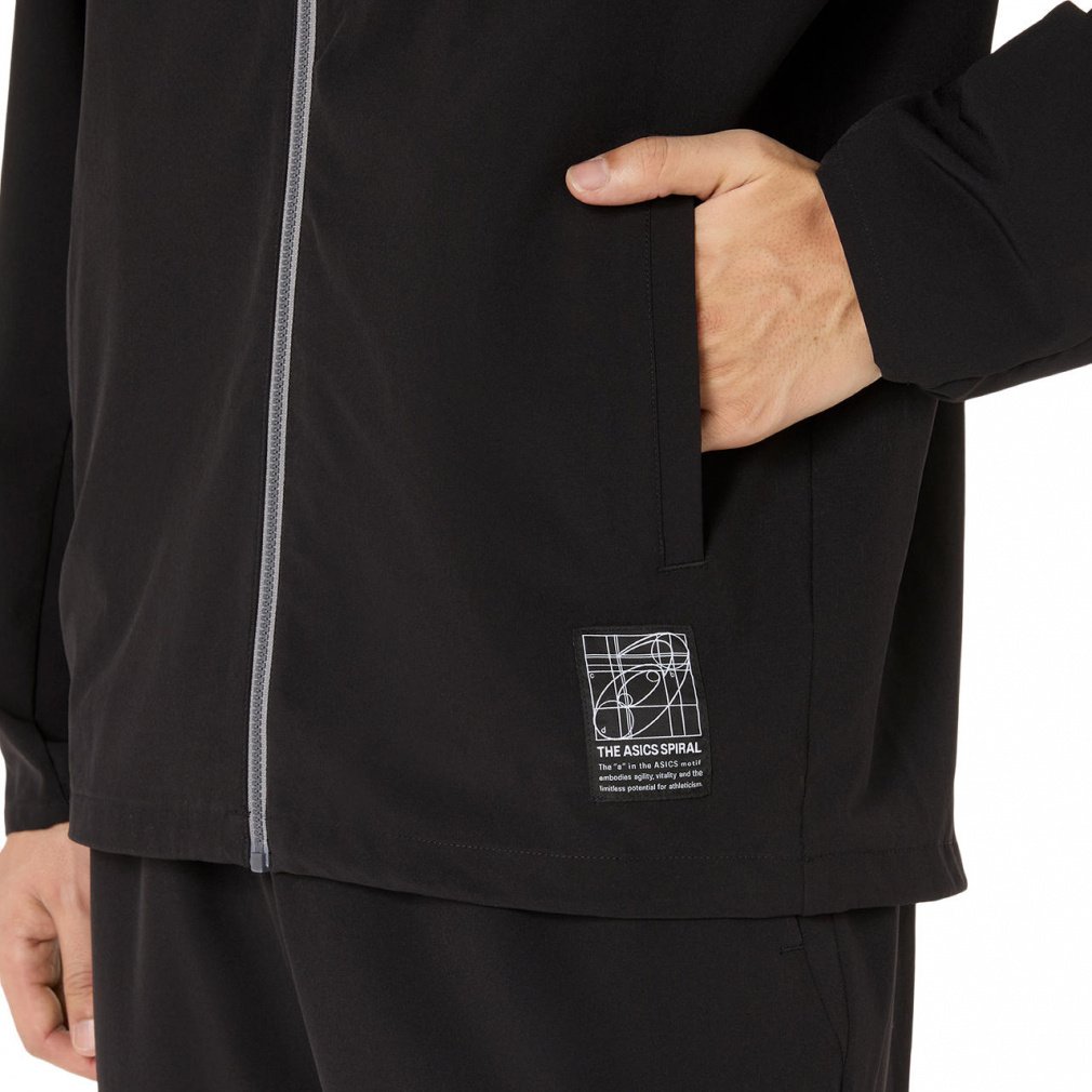 アシックス メンズ クロスジャケット はっ水ストレッチウーブン
