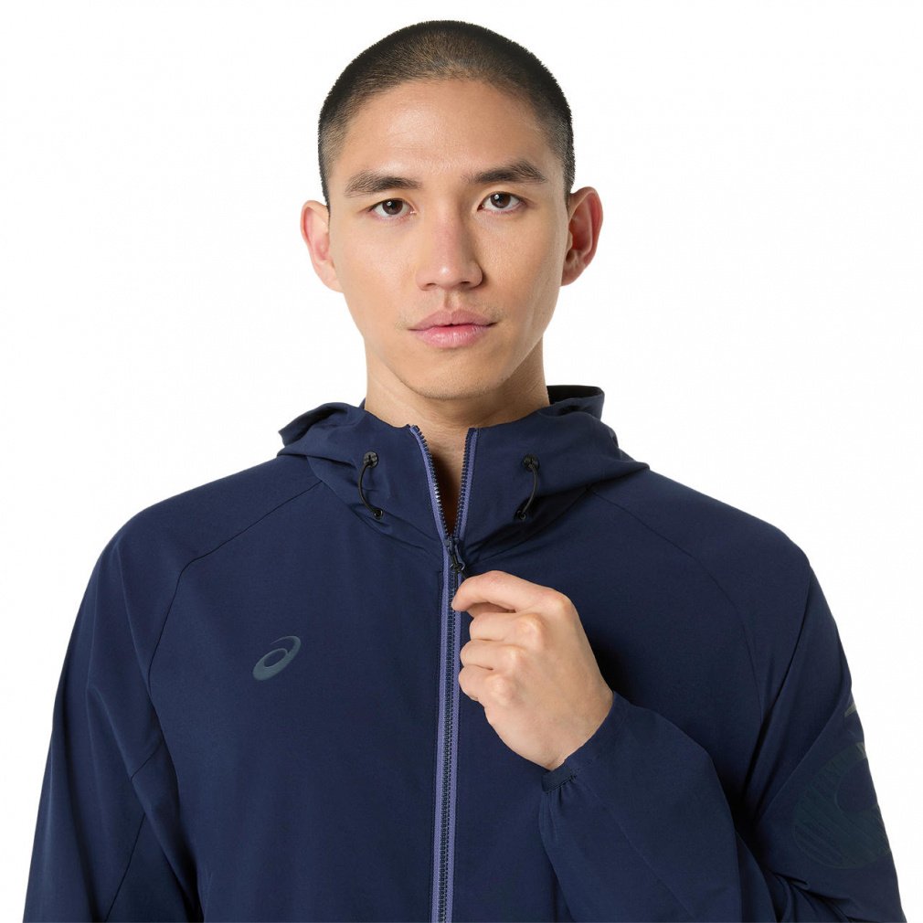 アシックス メンズ クロスジャケット はっ水ストレッチウーブン