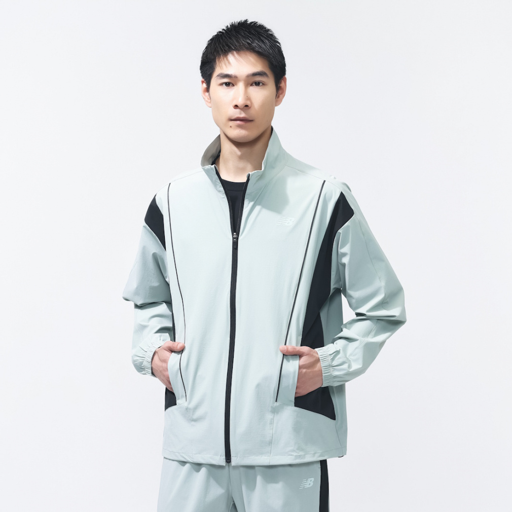 ニューバランス THE CITY メンズ クロスジャケット ファブリックコンビ