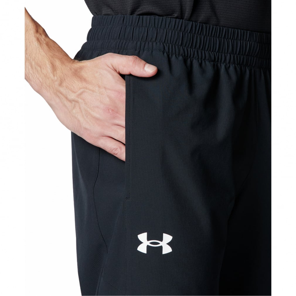 Under Armour 黒 綿パン アンダーアーマー メンズ クロスパンツ UAウーブン パンツ 6015052