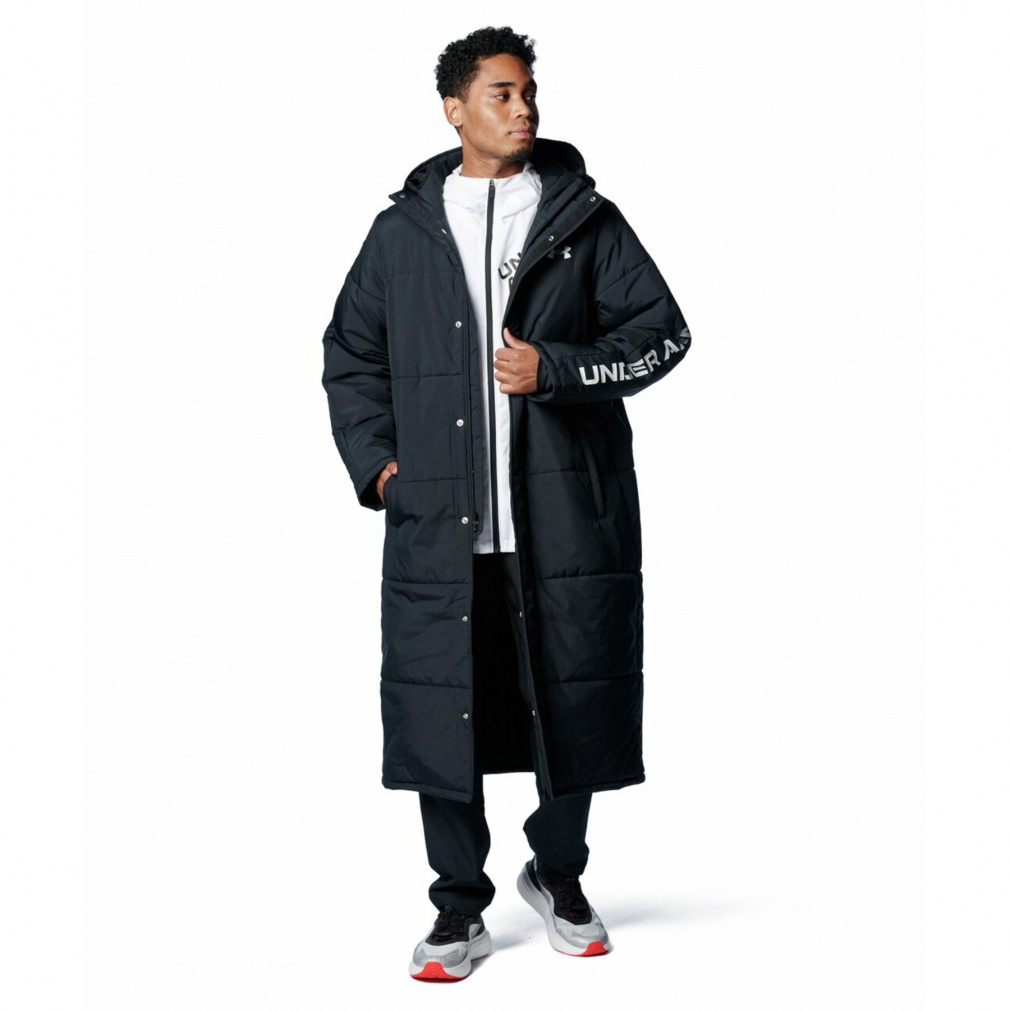 アンダーアーマー メンズ ベンチコート UAロゴ ロングコート 1388242
