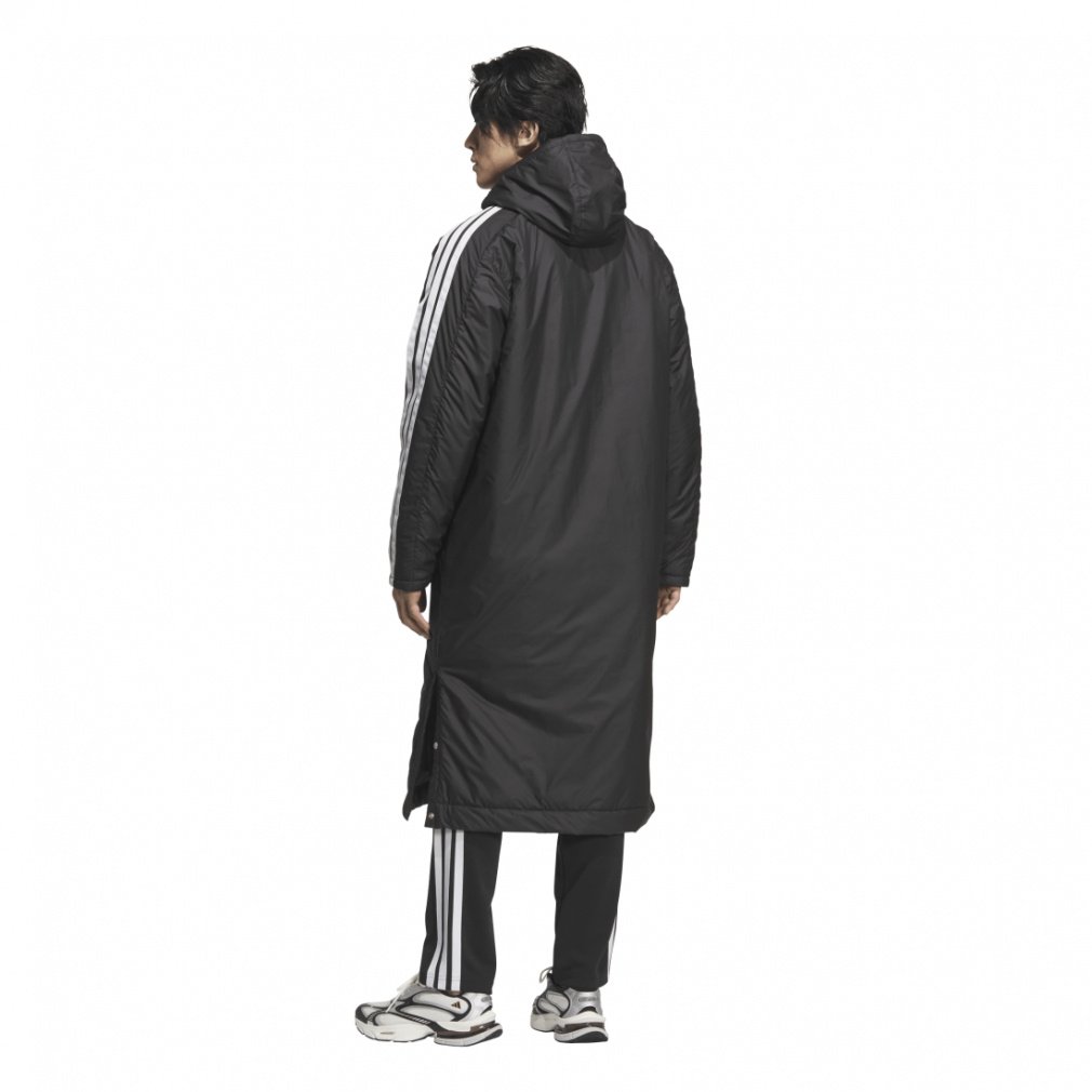 スリーストライプス ルーズフィット ロング ボアコート｜Alpen Online