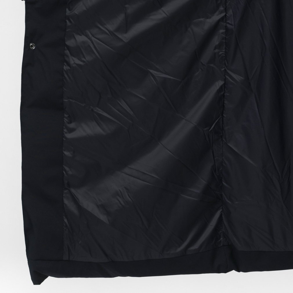 ティゴラ メンズ ベンチコート アルミ蓄熱パデッドフードロングコート