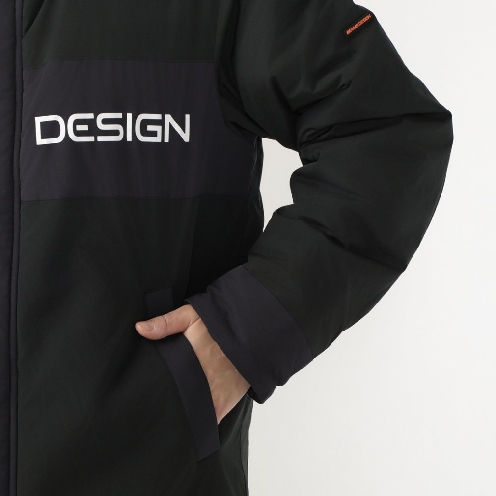 BEAMS DESIGN ベンチコート ブラック/オレンジ ベンチコート｜Alpen Online