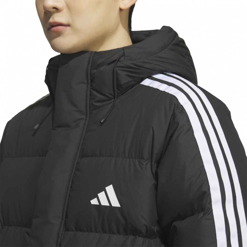 スリーストライプス レギュラーフィット ロング ダウン コート｜Alpen