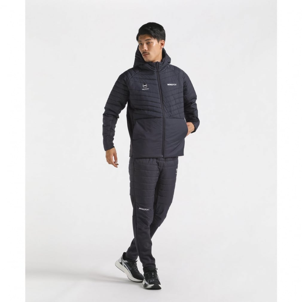 DESCENTE AERO CAPSULE ハイブリッドフーディー　上下セット デサント メンズ 中綿ジャケット AERO CAPSULE ハイブリッドフーディー