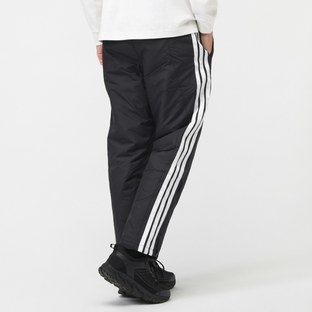 アディダス メンズ 中綿パンツ スリーストライプスルーズフィット中