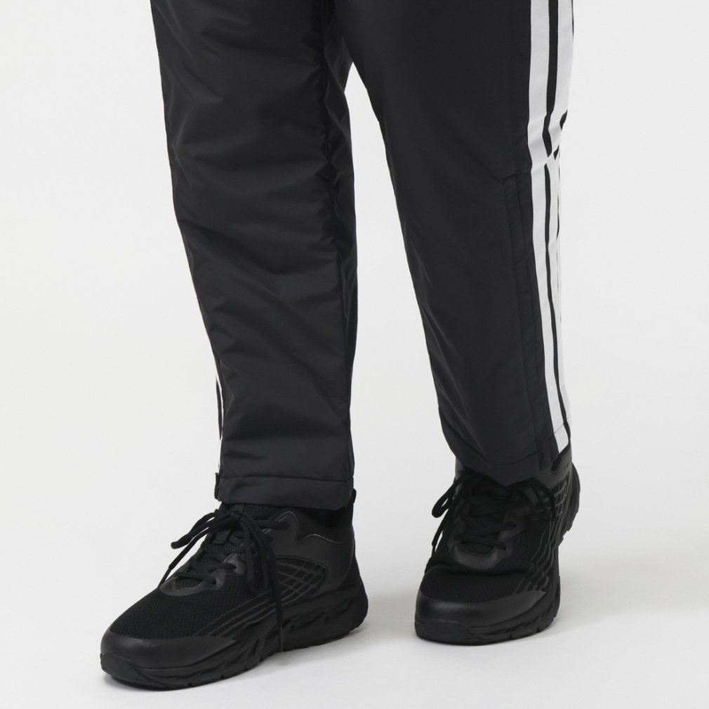 アディダス メンズ 中綿パンツ スリーストライプスルーズフィット中