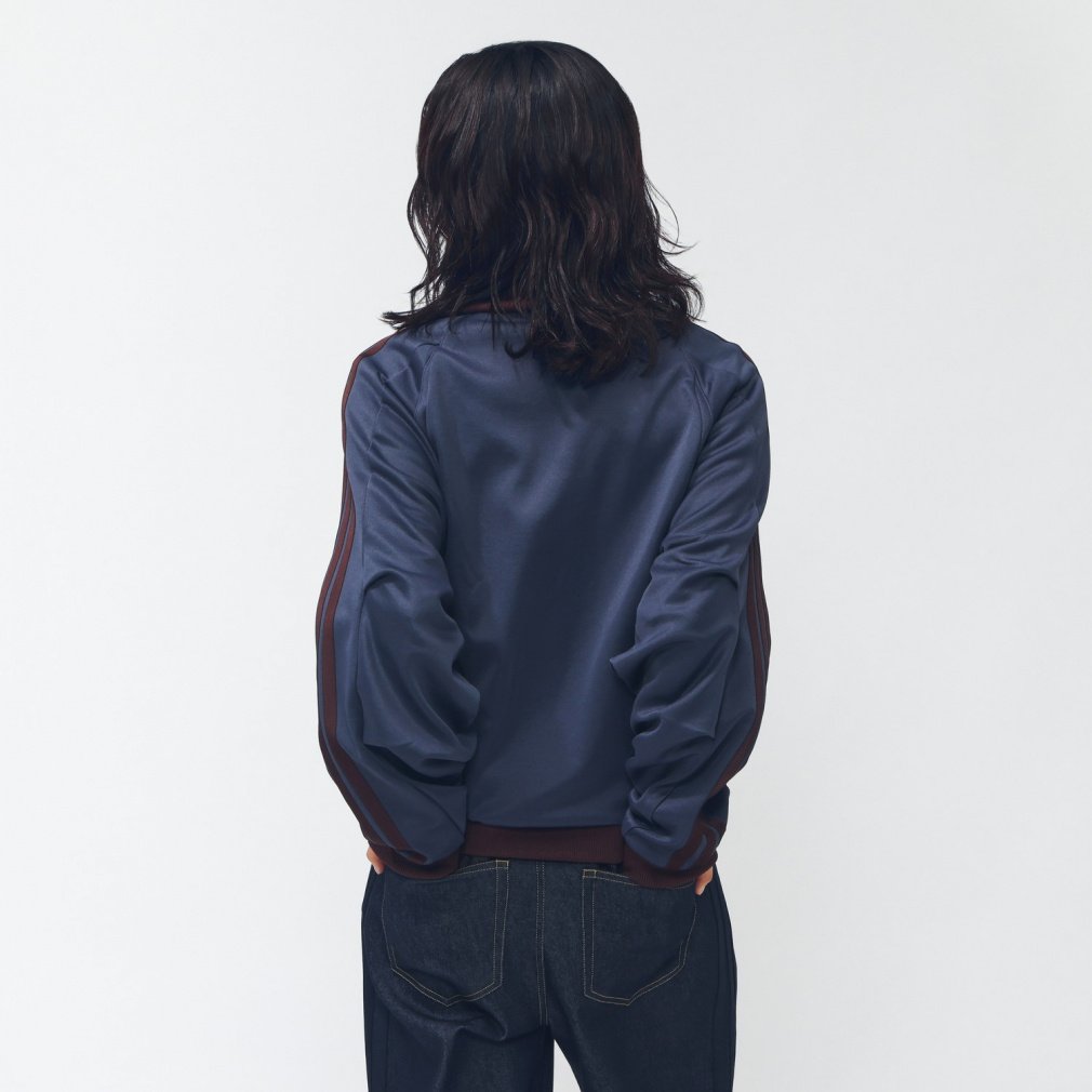 adidas アディダス アウタートップ 濃紺(光沢)長袖 防風軽量★レア新品 adidas（アディダス） ウインドブレーカー メンズ パベリッチ ファー