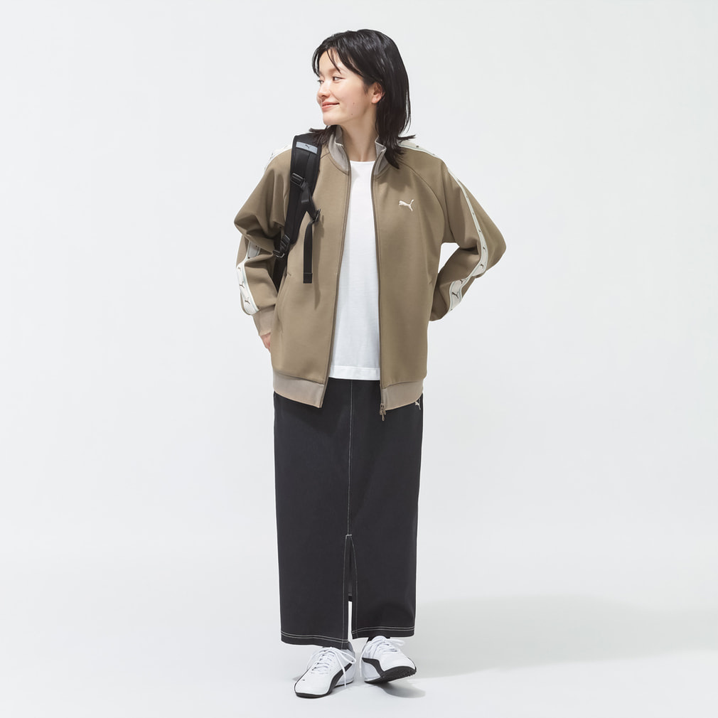 プーマ レディース 長袖 ジャージ ジャケット ESS ELEVATED テープ