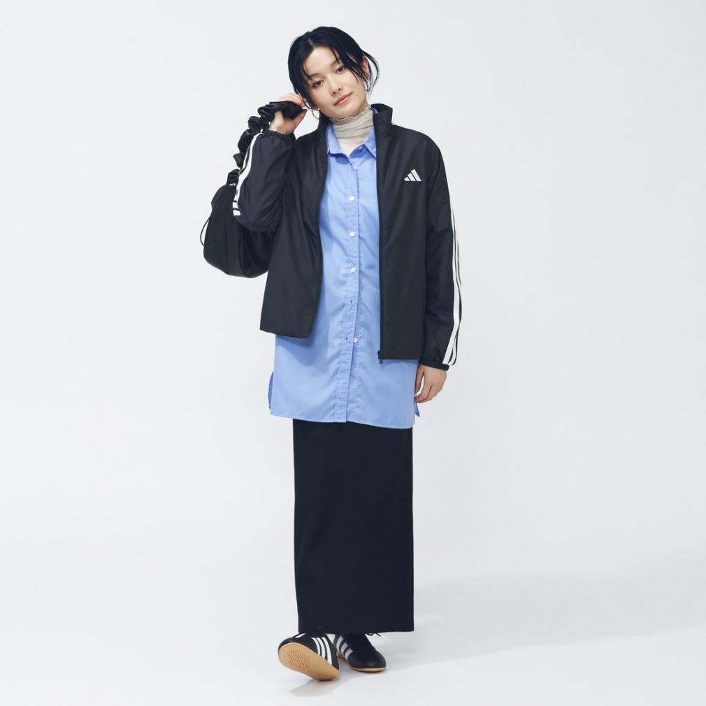 アディダス レディース ウインドジャケット スリーストライプス ルーズ