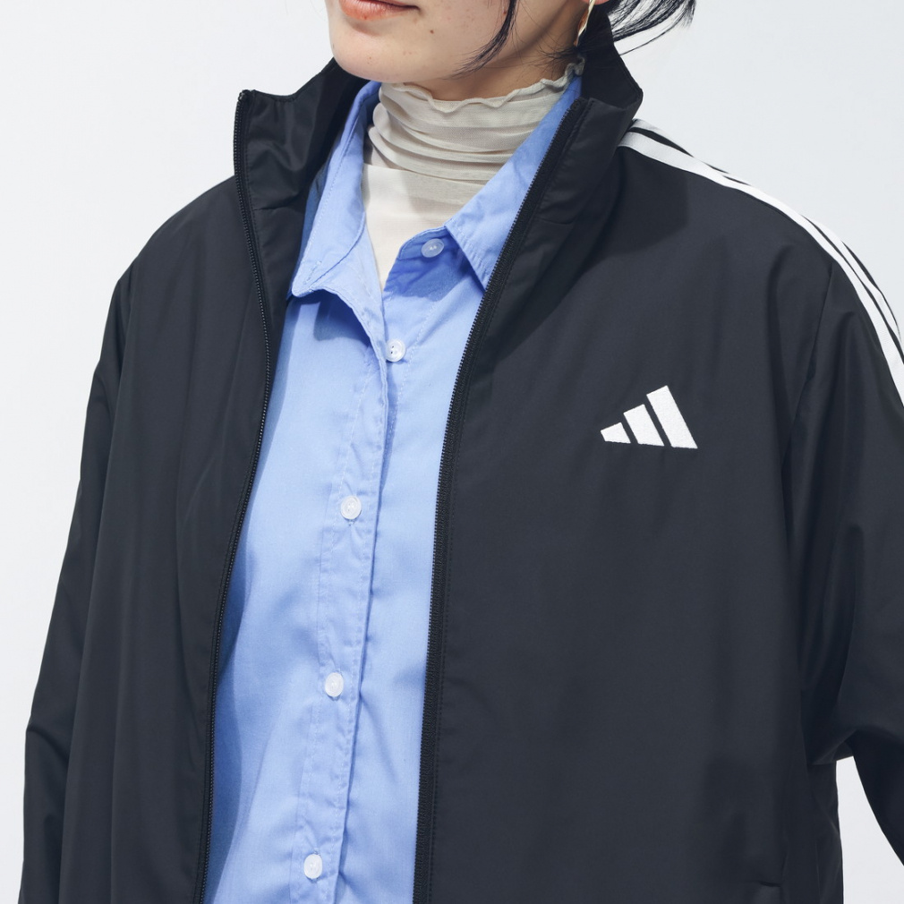 アディダス レディース ウインドジャケット スリーストライプス ルーズ