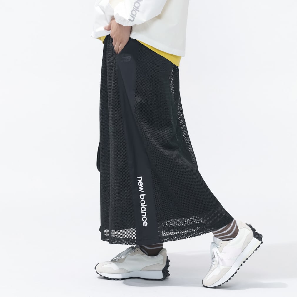 ニューバランス THE CITY レディース ウインドパンツ メッシュスカート